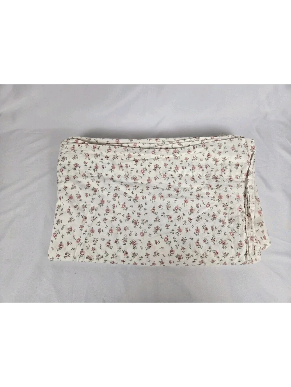 Laura Ashley Pink Flower Flat Sheet Full